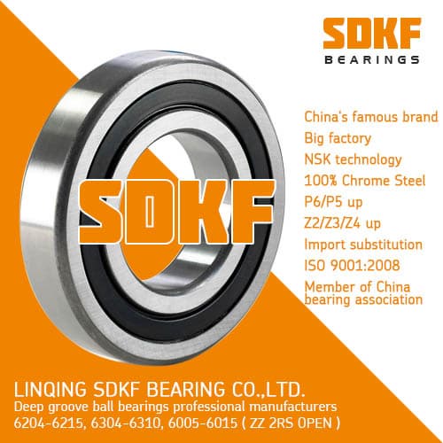 SDKF 6305_2RS_ZZ High Standard Precision Chrome Steel Deep Groove Ball Bearing